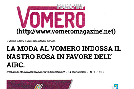 Vomero Magazine: La moda al Vomero indossa il nastro rosa in favore dell’Airc